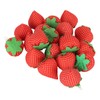 20pcs Sewing Pin Cushion Cotton Soft Lightweight Cute Strawberry Shaped