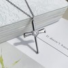 Kumshunie Baseball Bats Cross Necklace with Number Stainless Steel Charm