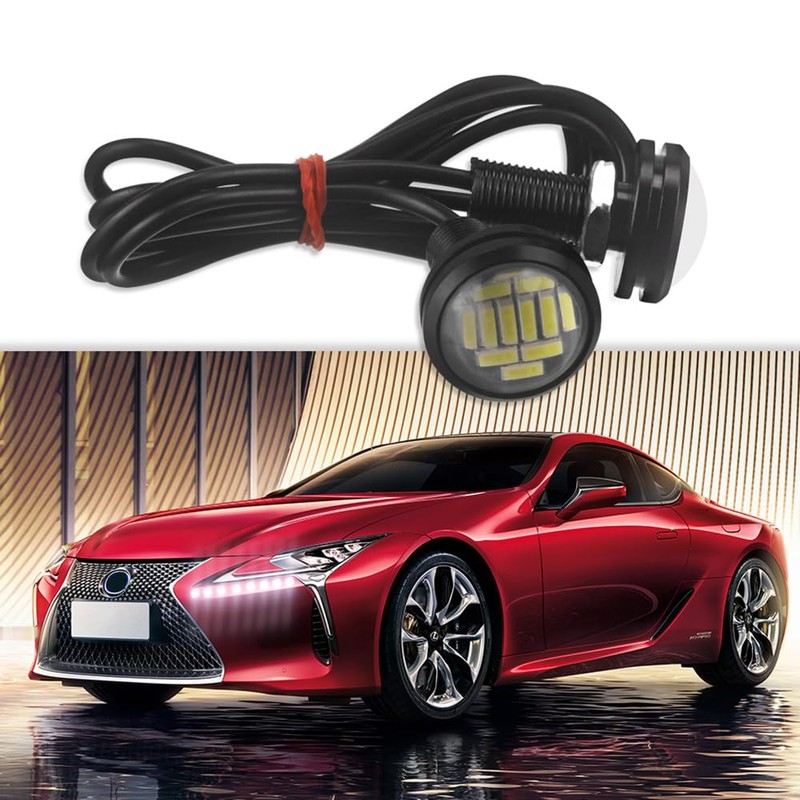 DriSentri 10pcs 18mm Car Eagle Eye DRL Led Daytime Running