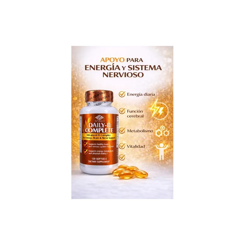 Complejo B Vit. B1 B6 B12 Energía Metabolismo Antiestrés 120