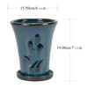W&W Orchid Pot with Holes and Saucer for Repotting, 6