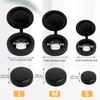 200 Pcs Plastic Screw Head Covers, Black Screw Caps, Fold