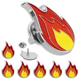 20Pack Fire Flame Lapel Pins Bluk - Campfire It's Fire Hard Enamel Pin Gift Accessory Badge Brooch Souvenir For Bags Clothing Backpacks Hat Accessories