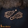 Lord of Battles Viking Cloak Clasp Bronze Cloak Pin Celtic