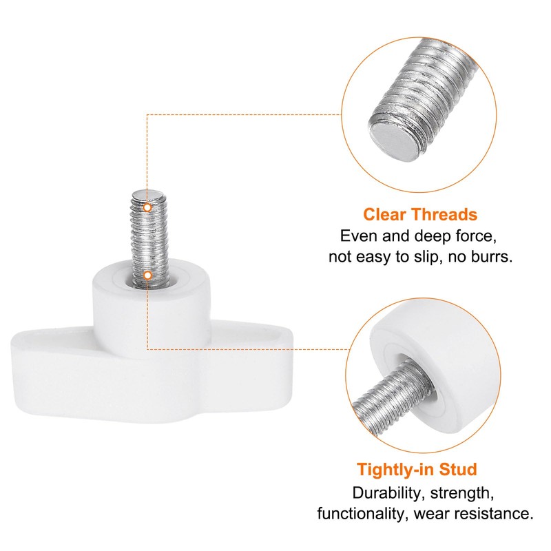 QUARKZMAN Pack of 20 Wing Knobs M5 x 14 mm