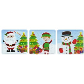 Henbrandt 3 Christmas Puzzles - 25 Piece Mini Jigsaw Puzzle - Boys Girl Unisex Party Bag Fillers