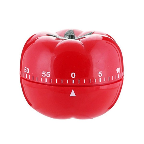 Kitchen Timer, 60 Minutes Kitchen Timer, Cute Tomato Shape, 360 Degree Rotation, Mechanical Kitchen Timer, Countdown Timer, for Learning Homework