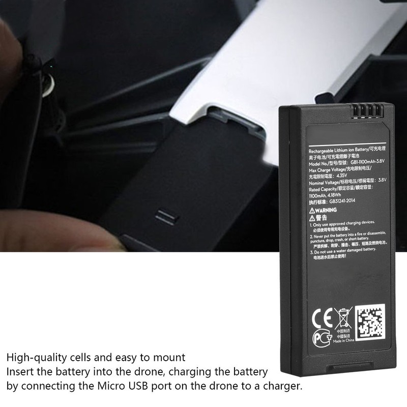 1100 mAh 3.8V Flight Battery for DJI Tello Remote Control