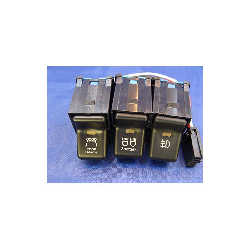 Fits The Jeep® TJ/LJ Rocker Switch 3 Switch Kit- Roof
