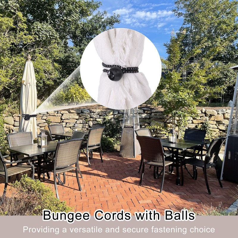 uxcell 4" Balls Bungee Cords, 20 Pcs Bungee Cords with