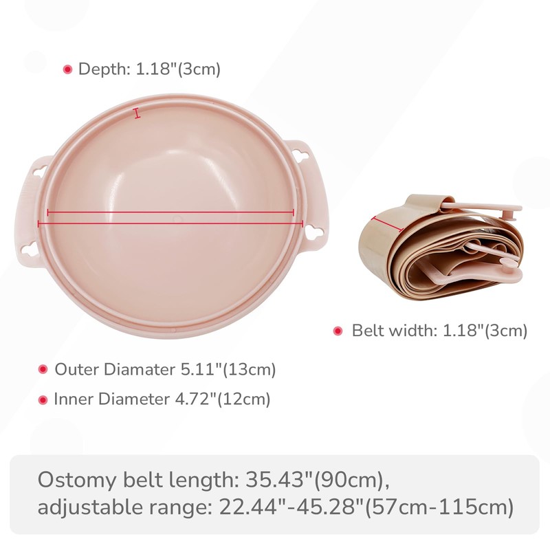 DERAYMI Ostomy Bath Anti Shield, Ostomy Accessories, Stoma Care Bath