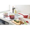 Toyohoro YJM-102 Milk Pan, White, Fluffy Flowers, 5.9 inches (15