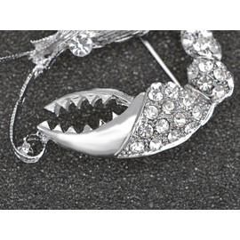 Alilang Nautical Ocean Animal Lobster Crawfish with Movable Tail Novelty Sea Fish Novelty Brooch Pin