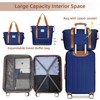 LARVENDER Luggage Sets 6 Piece Hardshell Expandable Suitcase Set with