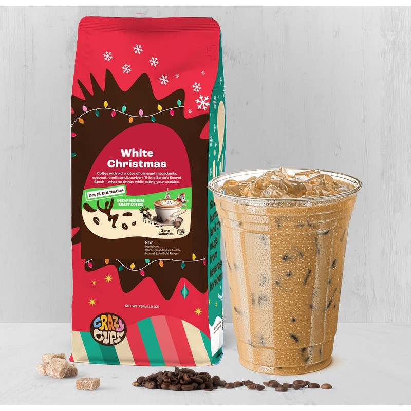 Crazy Cups DECaf White Christmas 3 X 10 Oz