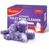 Vacplus Automatic Toilet Bowl Cleaner Tablets, Bathroom Toilet Tank Cleaner (12 PACK), Toilet Clean Bubbles, Long-lasting, Fresh Smell, No Pungent Odor, Purple