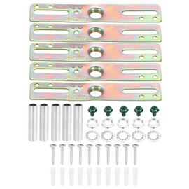 PATIKIL 4" Ceiling Light Plate Kit, 5 Pack Light Crossbar Mounting Bracket Universal Lamp Fixture Hardware Set for Chandelier Wall Light, Zinc Plated