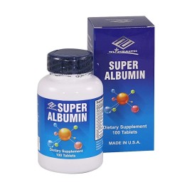 Nu-Health 8 bottles of Super Albumin 100 Tablets Dietary Supplement 8×100 = 800 tablets