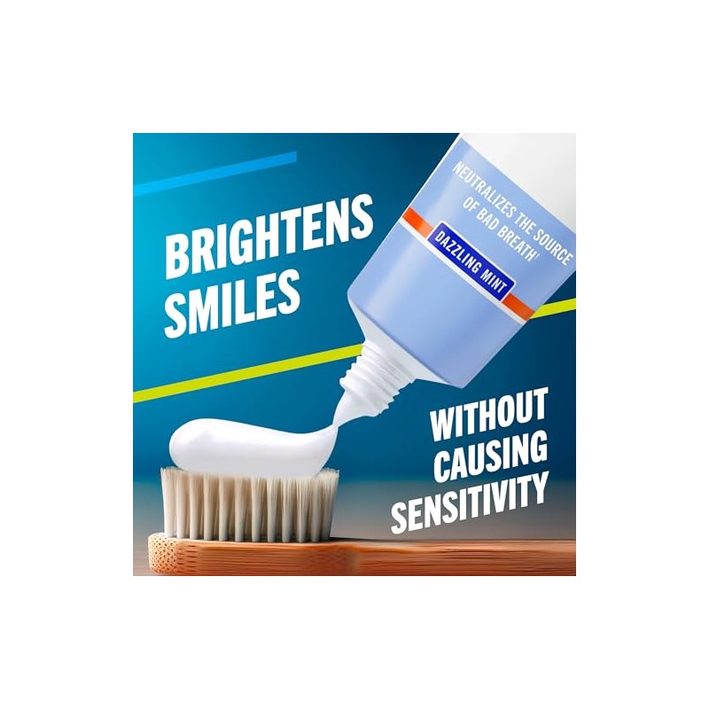 TheraBreath Whitening Toothpaste, Gentle Peroxide-Free Teeth Whitening in 1 Week