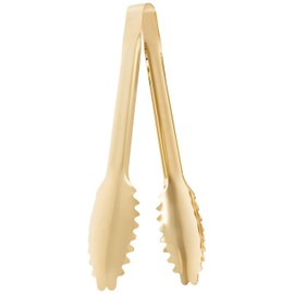 Endoshoji TKG Professional Kitchen Tools BTVE504 Gold Safety Leaf Tongs, 7.1 Inches (180 mm), 18-0 Stainless Steel, Made in Japan