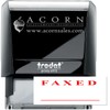 Quality, Large Self-Inking 'Faxed' Stamp with Red Ink - Ideal