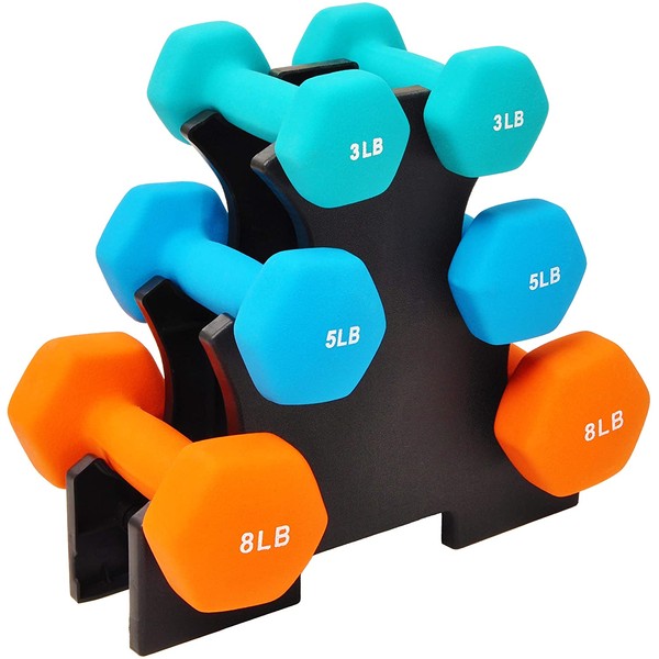 BalanceFrom GoFit All-Purpose Dumbbells in Pair, or Set with Rack