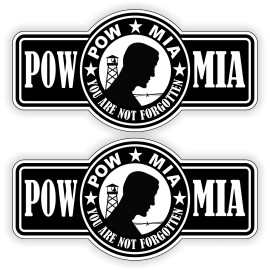 Unbranded/Generic POW MIA Hard Hat Stickers | Vinyl Helmet Decals Labels Army Military USA Marines