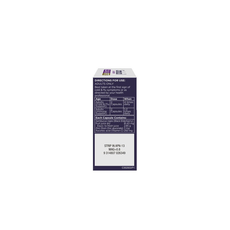 Sambucol Black Elderberry Cold & Flu Forte 24 Capsules