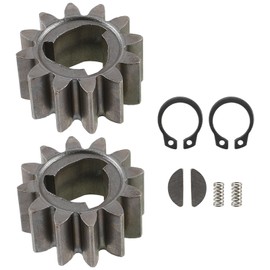 CARBBIA 42661-VE2-800 Drive Gear Kit 12 Teeth Compatible with Honda HRR216 HRS216 Lawn Mower 12T Pinion Gear 42672-VE2-800 Keys Springs Clips