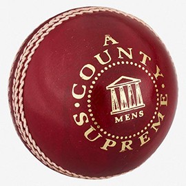 Readers County Supreme 'A' Cricket Ball 4.75oz, Red, Youths