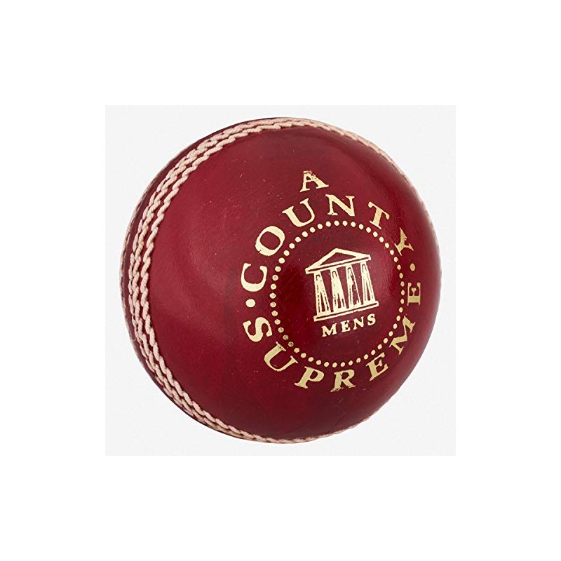 Readers County Supreme 'A' Cricket Ball 4.75oz, Red, Youths