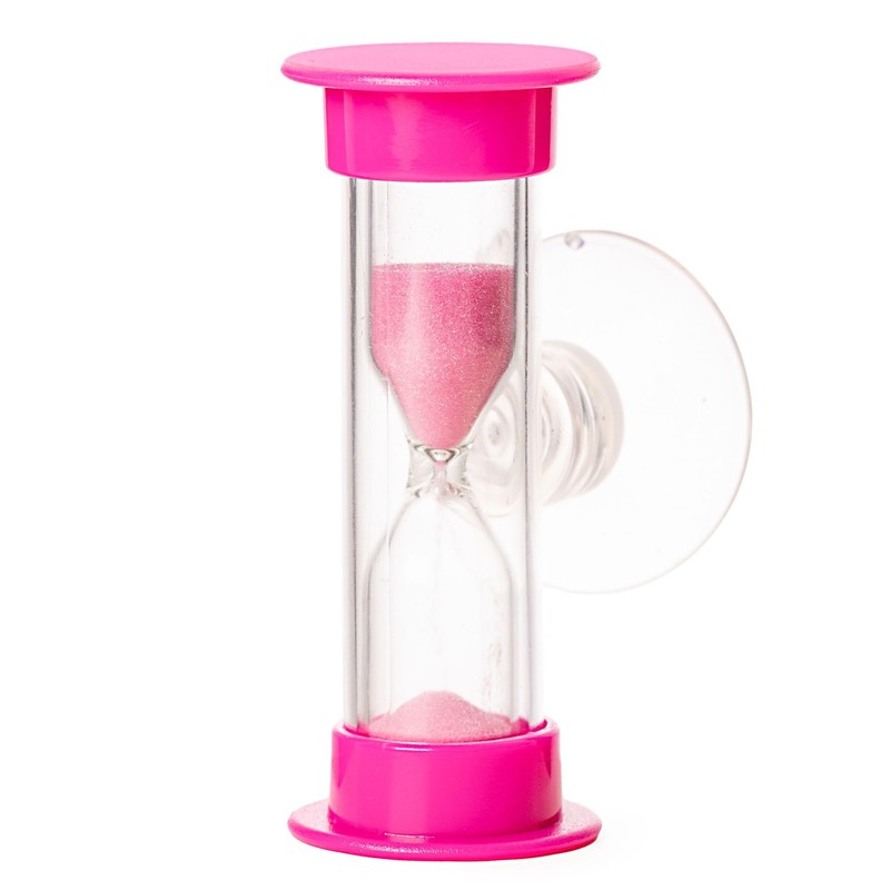 3PC Tooth Brushing 2 Min Sand Timer with Suction Cap,