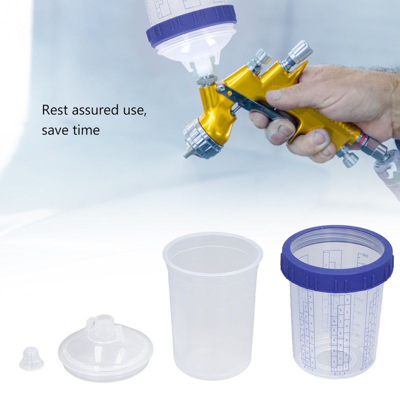 350ml Disposable Paint Spray Gun Cups Plastic Spray Gun Jug