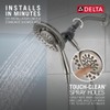Delta-Faucet 4-Spray In2ition 2-in-1 Dual Shower Head with Handheld, Touch-Clean