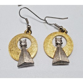 Majel Barret Roddenberry Star Trek IDIC Collection-Nec - 1" IDIC Earrings- Pierced