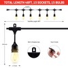 Honeywell 48 FT Outdoor String Lights, Commercial Grade Waterproof LED
