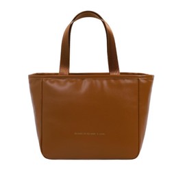 ALVEIN Insulated Lunch Bag, Small, Waterproof, Tote Bag, Cold Insulation, Simple, Large Capacity, Plain (Light Brown)