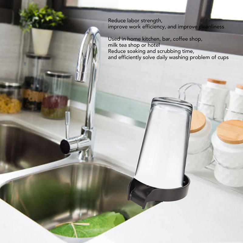 Cup Washer High Pressure Strong Waterflow Automatic Cup Cleaner Faucet