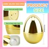 Haconba 15 Packs 6 Inch Jumbo Golden Easter Eggs Large