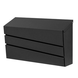 xhlokk Wall-Mount Mailbox for Outside, Rust Resistant Mail Box Wall Mounted Outdoor, Galvanized Steel Morden Mailboxes (No Keys Locking)