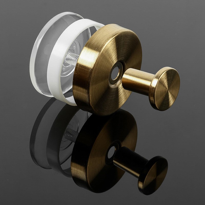 Xikangshun Suction Hooks for Bathroom, 304 Stainless Steel Waterproof Vacuum