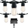 SWEET SHINE LED Patio String Lights, 35ft 18 Lights Solar