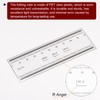 sourcing map 2pcs Film Flexible Ruler 10cm 0.1mm Scale with