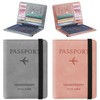 DQST 2 PACK Cartera para Pasaporte RFID, Pasaporte Funda para