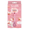Venus 컴포트 글라이드 화이트티 여성용 면도기 + 면도날 2입 1개