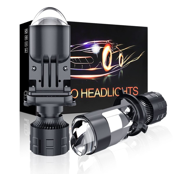 HDYEGIOU H4 Bulbs-30,000LM Extremely Bright 6000K White Hi-Lo Beam Function