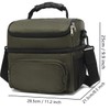 FlowFly Insulated Lunch Bag Adult Lunch Box Large Tote Double