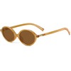 Breaksun Retro Oval Sunglasses for Women Men Trendy Round Sunnies
