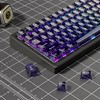 dagaladoo Purple Clear keycaps,Transparent keycaps 60 75 100 Percent,Jelly keycap