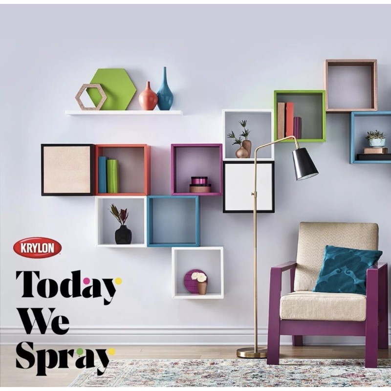 Krylon Spray Paint White Copper Metallic Spray Paint 8 Oz.